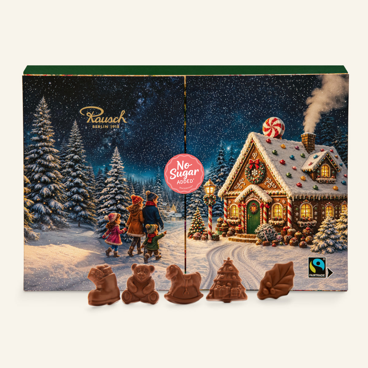 Rausch Schokoladenwerkstatt Adventskalender ohne Zuckerzusatz 2026