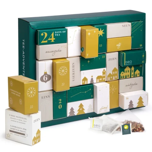 Erlebnis Tee-Adventskalender Pyramidenbeutel 2026